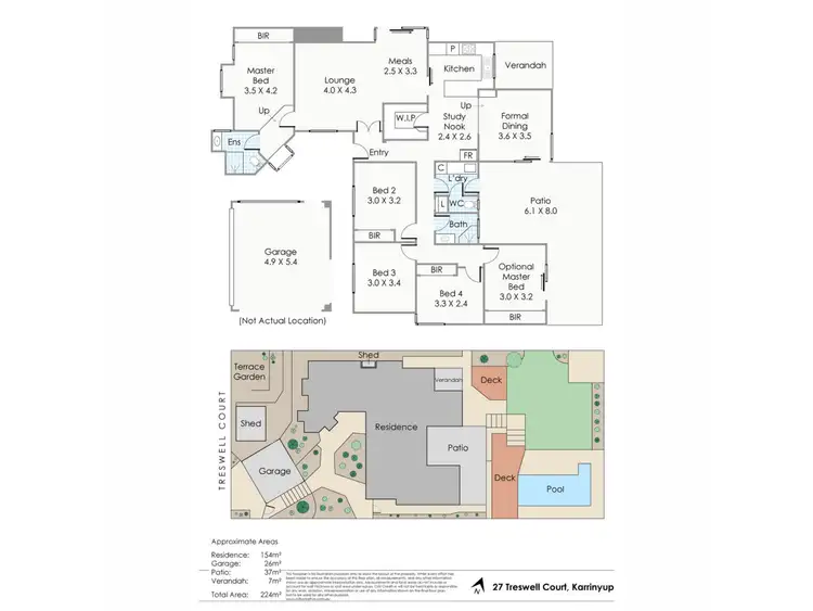Floorplan of Homely house listing, 27 Treswell Court, Karrinyup WA 6018