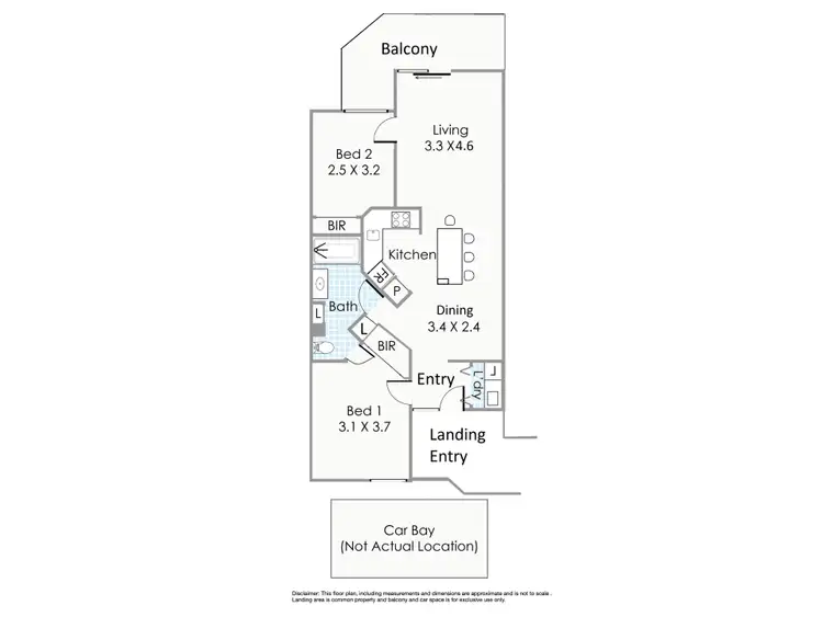 Floorplan of Homely apartment listing, 21/1 Weston Avenue, South Perth WA 6151