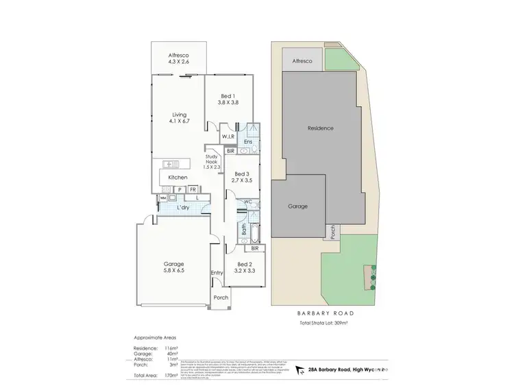 Floorplan of Homely house listing, 28A Barbary Road, High Wycombe WA 6057