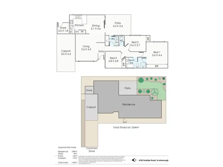 Floorplan of Homely villa listing, 4/82 Drabble Road, Scarborough WA 6019