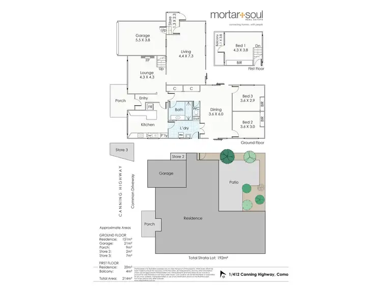 Floorplan of Homely townhouse listing, Unit 1/412 Canning Hwy, Como WA 6152