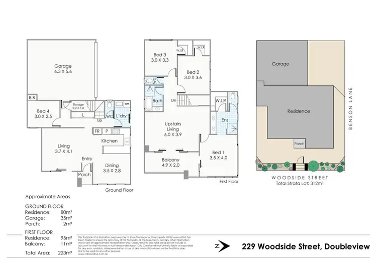 Floorplan of Homely house listing, 229 Woodside Street, Doubleview WA 6018