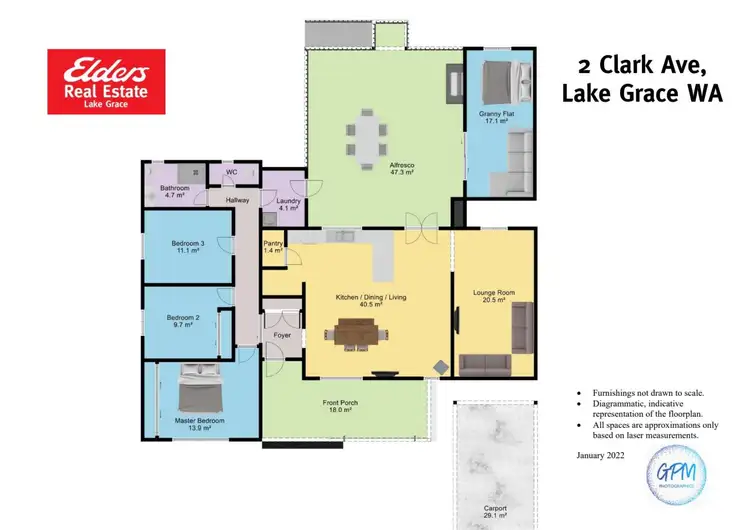 Floorplan of Homely house listing, 2 Clark Avenue, Lake Grace WA 6353