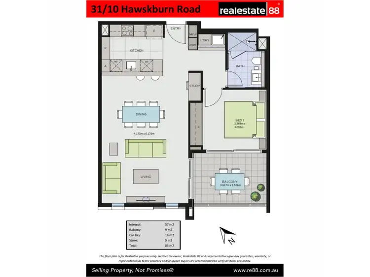 Floorplan of Homely apartment listing, 31/10 Hawksburn Road, Rivervale WA 6103