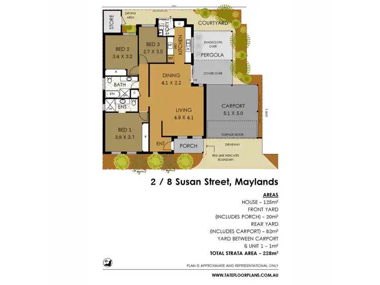 Floorplan of Homely villa listing, 2/8 Susan Street, Maylands WA 6051