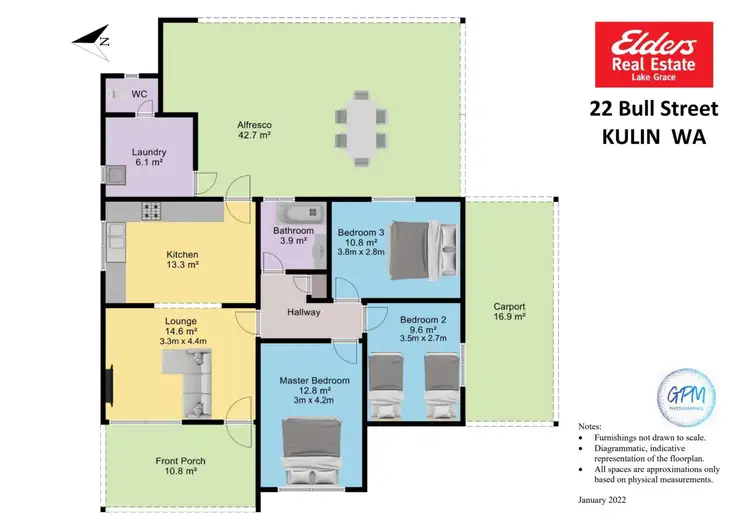Floorplan of Homely house listing, 22 Bull Street, Kulin WA 6365