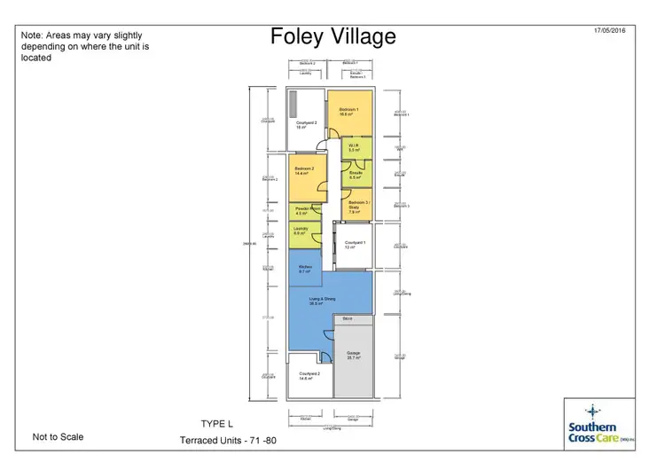 Floorplan of Homely villa listing, 73/84 Collick Street, Hilton WA 6163