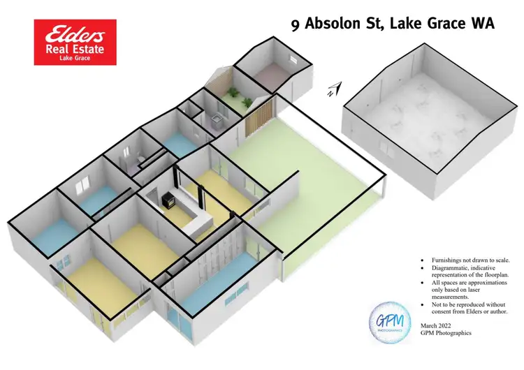 Floorplan of Homely house listing, 9 Absolon Street, Lake Grace WA 6353
