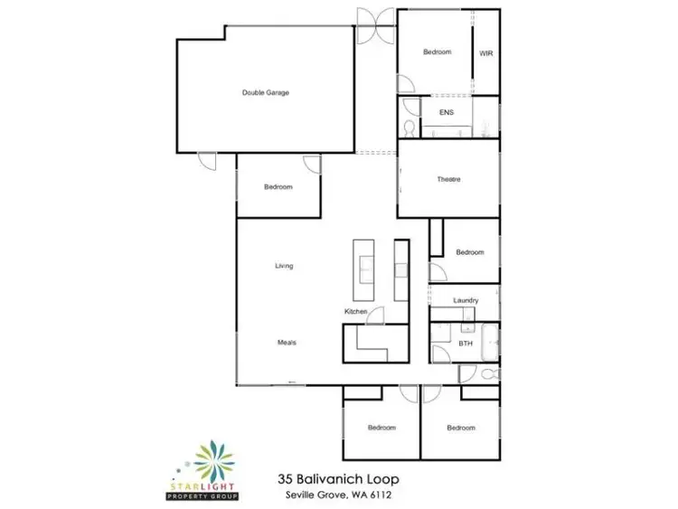 Floorplan of Homely house listing, 35 Balivanich Loop, Seville Grove WA 6112