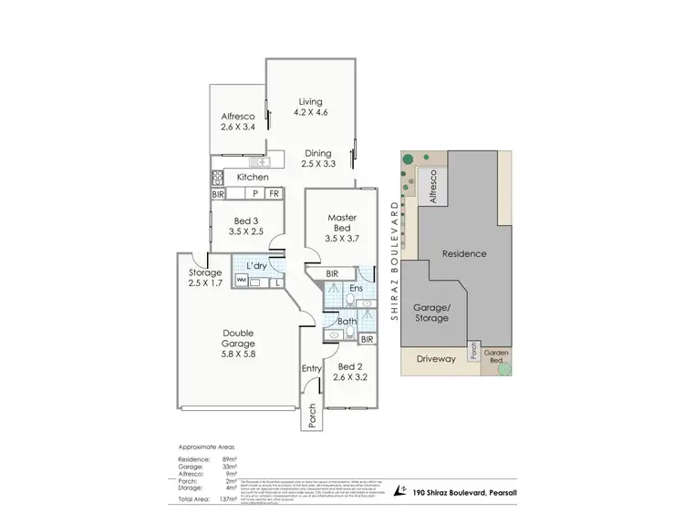 Floorplan of Homely house listing, 190 Shiraz Boulevard, Pearsall WA 6065