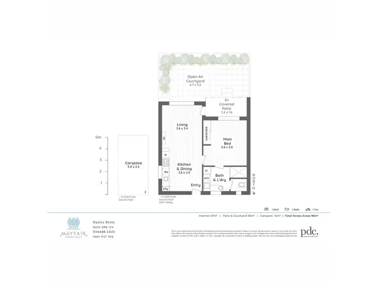 Floorplan of Homely unit listing, 2/3 Currie Street, Jolimont WA 6014