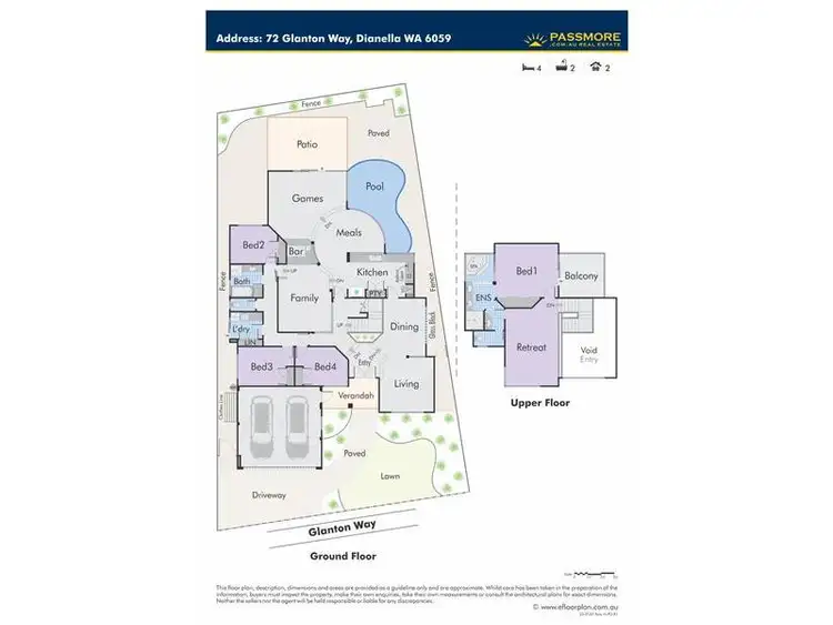 Floorplan of Homely house listing, 72 Glanton Way, Dianella WA 6059