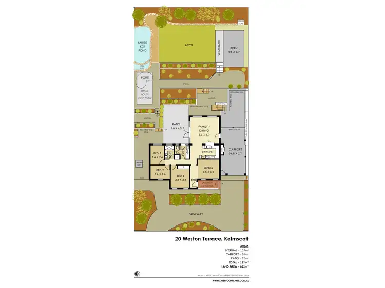 Floorplan of Homely house listing, 20 Weston Terrace, Kelmscott WA 6111