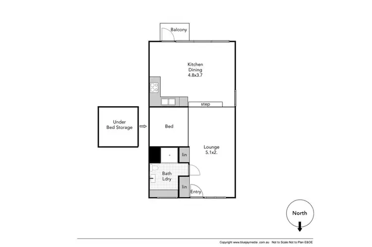Floorplan of Homely apartment listing, 216/14 McNamara Way, Cottesloe WA 6011