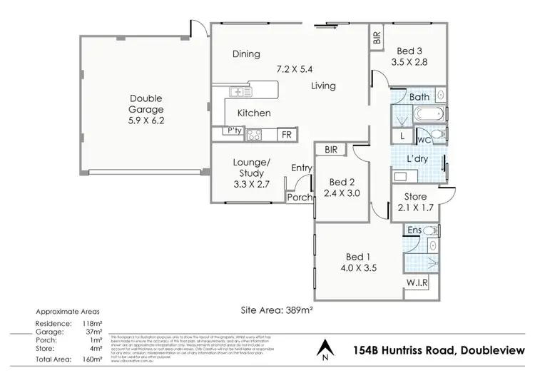 Floorplan of Homely house listing, 154B Huntriss Road, Doubleview WA 6018