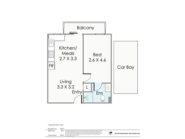 Floorplan of Homely apartment listing, 83/157-161 Hubert Street, East Victoria Park WA 6101