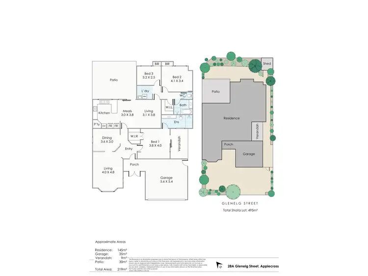 Floorplan of Homely house listing, 28A Glenelg Street, Applecross WA 6153