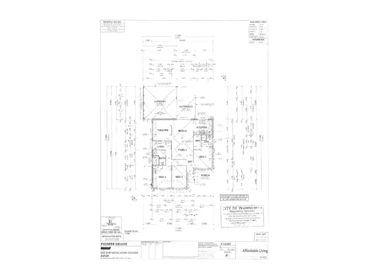 Floorplan of Homely house listing, 15 Doncaster Grange, Butler WA 6036
