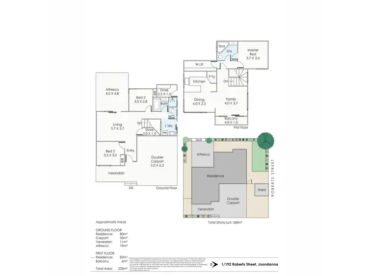 Floorplan of Homely house listing, 1/192 Roberts Street, Joondanna WA 6060