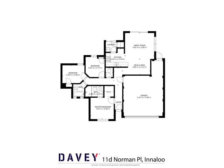 Floorplan of Homely villa listing, 11D Norman Place, Innaloo WA 6018