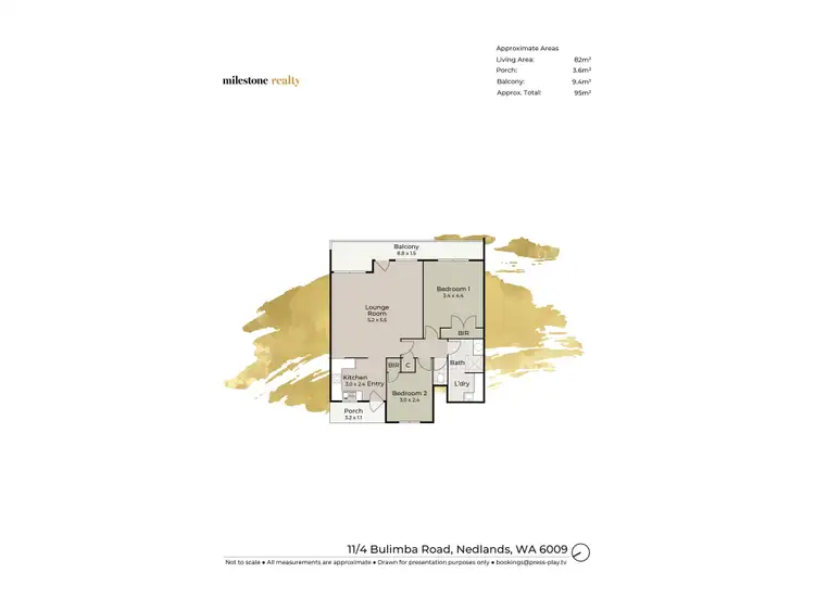 Floorplan of Homely unit listing, 10/4 Bulimba Road, Nedlands WA 6009