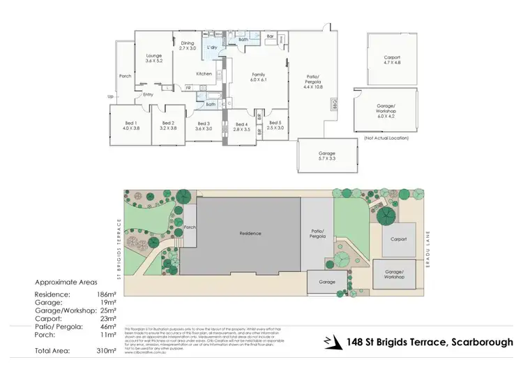 Floorplan of Homely house listing, 148 St Brigids Terrace, Scarborough WA 6019