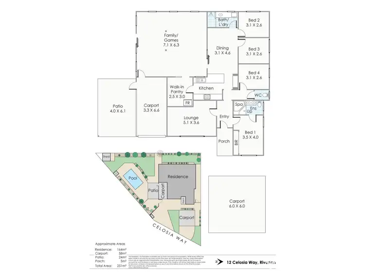 Floorplan of Homely house listing, 12 Celosia Way, Riverton WA 6148