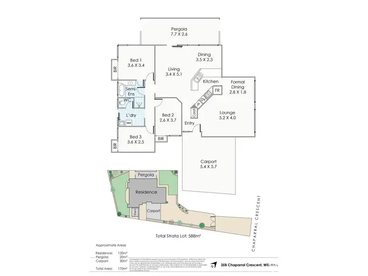 Floorplan of Homely house listing, 35B Chaparral Crescent, Willetton WA 6155