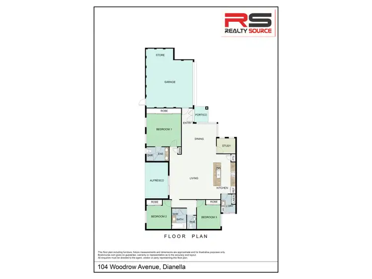 Floorplan of Homely house listing, 104 Woodrow Avenue, Dianella WA 6059