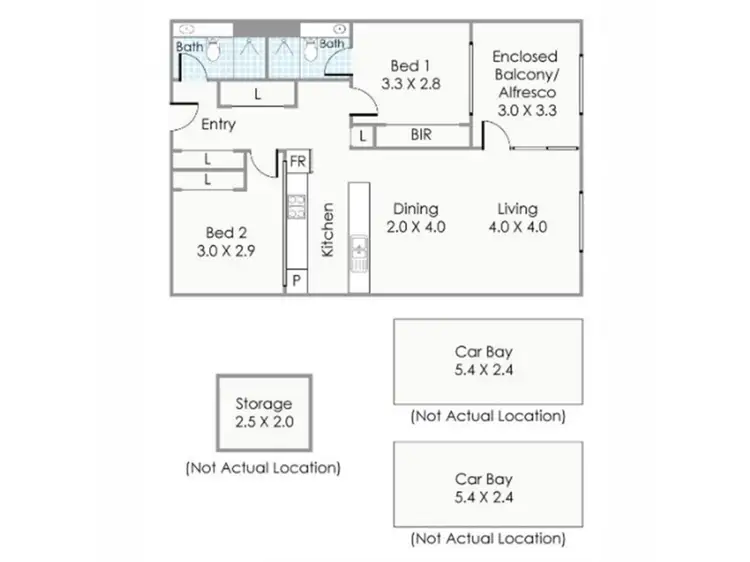 Floorplan of Homely apartment listing, 130/51 Beach Street, Fremantle WA 6160