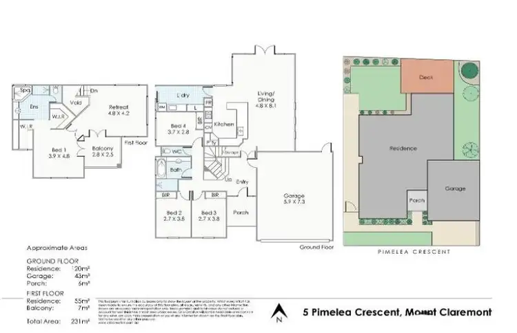 Floorplan of Homely house listing, 5 Pimelea Crescent, Mount Claremont WA 6010