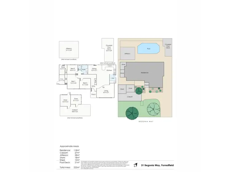 Floorplan of Homely house listing, 31 Begonia Way, Forrestfield WA 6058