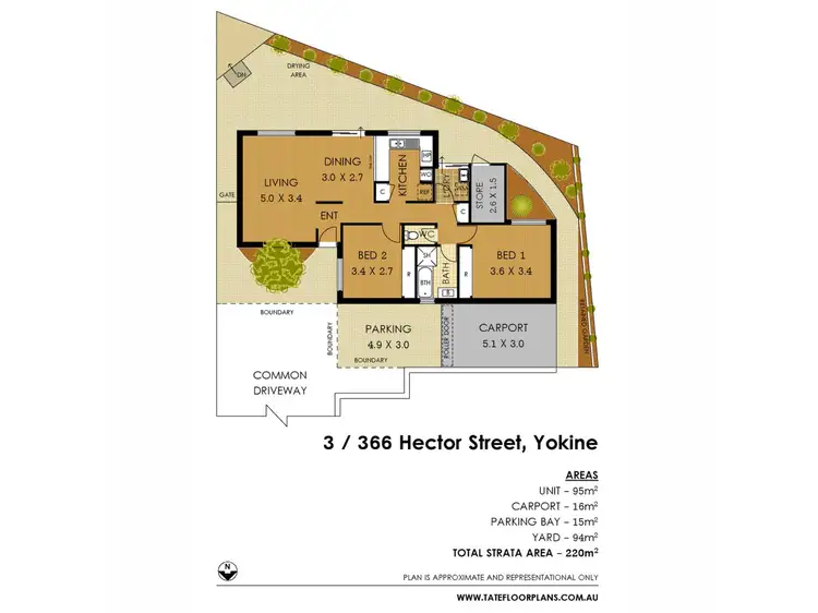 Floorplan of Homely house listing, 3/366 Hector Street, Yokine WA 6060