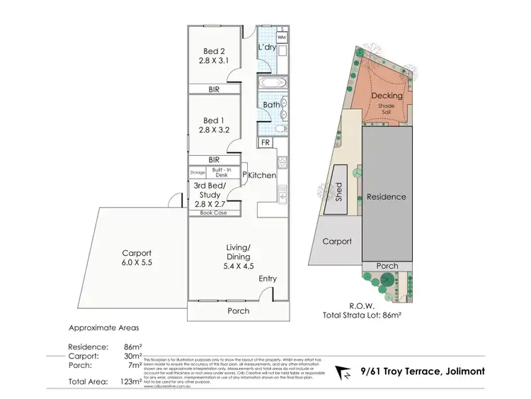 Floorplan of Homely villa listing, 9/61 Troy Terrace, Jolimont WA 6014