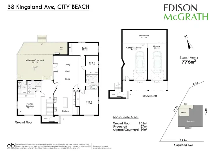 Floorplan of Homely house listing, 38 Kingsland Avenue, City Beach WA 6015