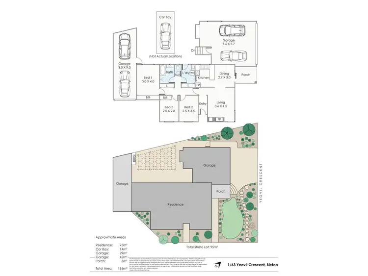Floorplan of Homely unit listing, 1/63 Yeovil Crescent, Bicton WA 6157