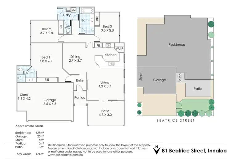 Floorplan of Homely house listing, 81 Beatrice Street, Innaloo WA 6018
