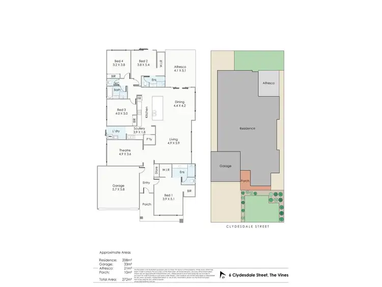 Floorplan of Homely house listing, 6 Clydesdale Street, The Vines WA 6069