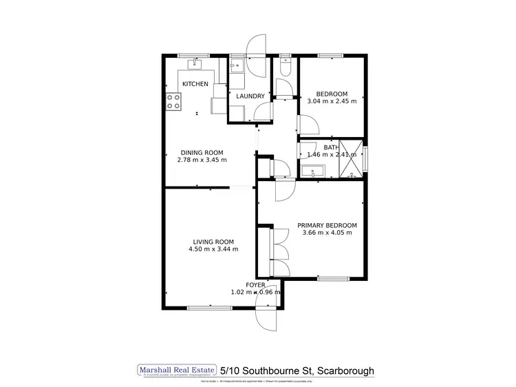 Floorplan of Homely villa listing, 5/10 Southbourne Street, Scarborough WA 6019