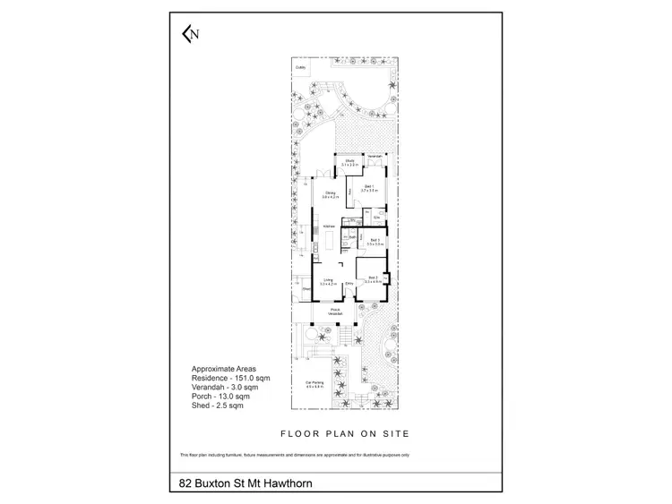 Floorplan of Homely house listing, 82 Buxton Street, Mount Hawthorn WA 6016