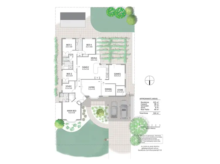 Floorplan of Homely house listing, 5 Durack Close, Bateman WA 6150