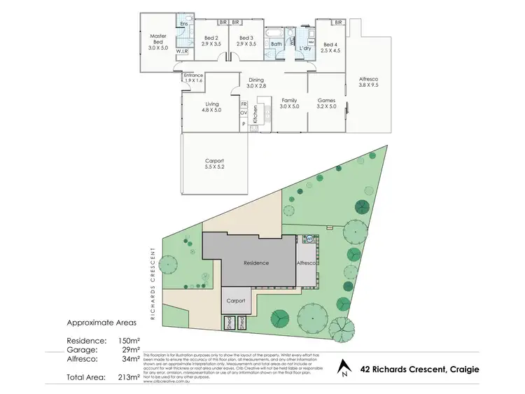 Floorplan of Homely house listing, 42 Richards Crescent, Craigie WA 6025