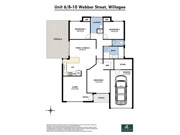 Floorplan of Homely villa listing, 6/8-10 Webber Street, Willagee WA 6156