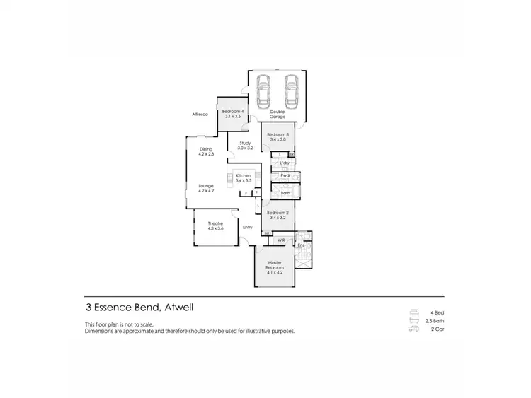 Floorplan of Homely house listing, Three Essence Bend, Atwell WA 6164