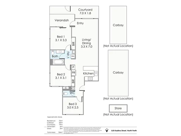 Floorplan of Homely house listing, 8/8 Kadina Street, North Perth WA 6006