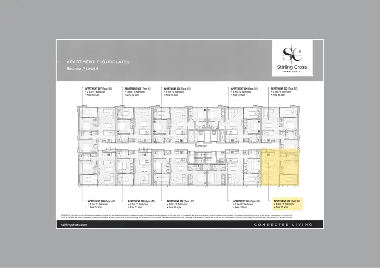 Floorplan of Homely apartment listing, 602/6 Baumea Way, Innaloo WA 6018