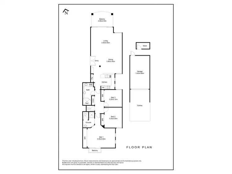 Floorplan of Homely apartment listing, 4C Stuart Street, Mosman Park WA 6012