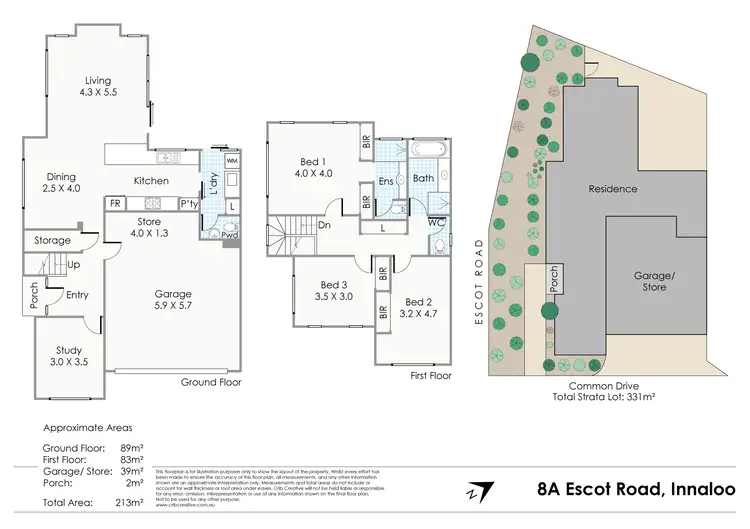 Floorplan of Homely house listing, 8a Escot Road, Innaloo WA 6018