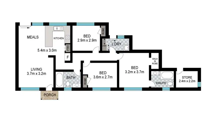 Floorplan of Homely house listing, 7 Forrest Street, East Bunbury WA 6230