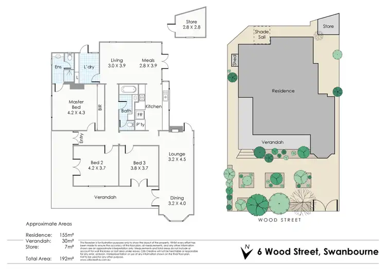 Floorplan of Homely house listing, 6 Wood Street, Swanbourne WA 6010